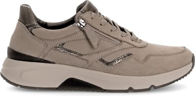 Gabor Rollingsoft Sneaker Taupe Nubuck 56.896.42