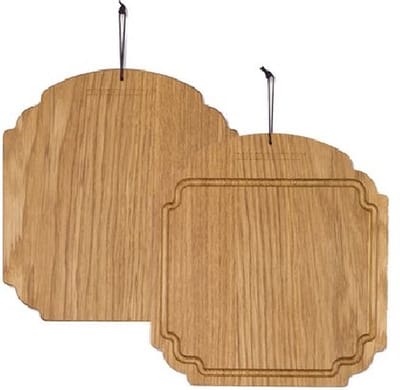 Dutchdeluxes - Handgemaakt - Hoogwaardig hout - Ontbijtplank - Serveerplank - Broodplank - 21x19,5 cm - Licht bruin