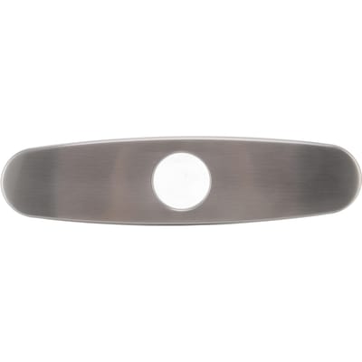 Cache-trou de robinet d'évier Plaque de pont Acier inoxydable 304 Brossé Plaque de fond Poissonnier Panneau décoratif pour robinet de cuisine gray
