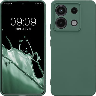 kwmobile telefoonhoesje geschikt voor Xiaomi Redmi Note 13 Pro 5G / Poco X6 5G - Hoesje voor smartphone - Precisie camera uitsnede - In dennengroen