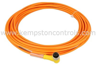 Pepperl + Fuchs - V1-W-S-OR10M-PUR-A FEMALE CORDSET, M12, 4 PIN, PUR, UL APPROVED, TORSION RESISTANT, 4A, MAX 250V AC/DC