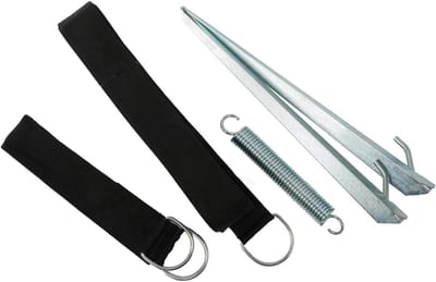 Stormbanden Set - Voortentlijnen - Tent Stabiliseren - Extra Sterk - 4 Stuks - Zwart