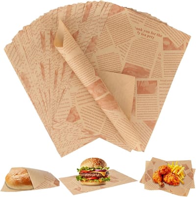 Famanu – Kaaspapier 150 vellen 30x20 cm, water- en vetdicht voedselpapier voor sandwiches en kaas
