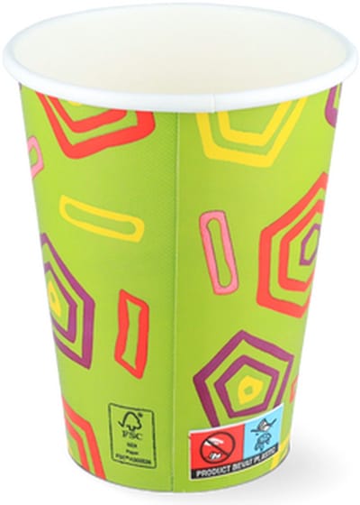 Milkshakebeker - Klein - 360ml - Ø90mm - 12oz - Groen - FSC®Mix - Karton