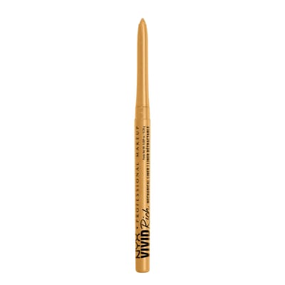 Nyx Professional Makeup Vivid Rich Mechanical Pencil - Mechanische eyeliner - op edelstenen genspireerde kleuren met roomzachte pigmenten - Amber Stunner - Geel - 4,8GR