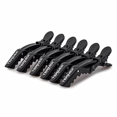 Set van 6 Professionele Haarspelden met Soft-Touch Grip - Mat Zwart