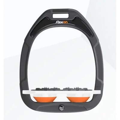 Ultra Grip Plat Voetensteunen Antraciet/Wit/Oranje Flex-On Green Composite