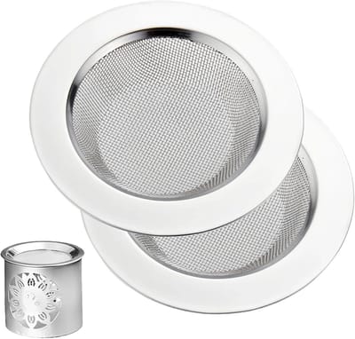 RVS Filter voor Rookbrander - Set van 2 Stuks, Ø 10 cm, Geschikt voor Aromatherapie en Oliebrander, Fijn en Glad Gebruik