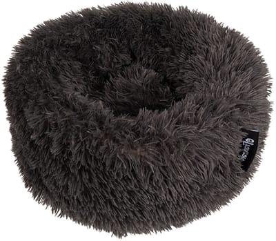District 70 FUZZ Donut Hondenmand – Donker Grijs - Small Ø 45 cm