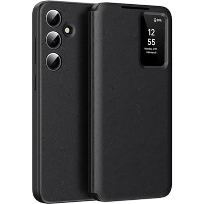 CaseBody Samsung Galaxy S24 Smart Cover Zwart