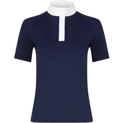Kentucky Horsewear - Show shirt dames classic korte mouwen marine size 36