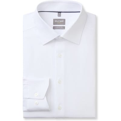 OLYMP Luxor 24/Seven Overhemd, Comfort Fit, New Kent, Wit
