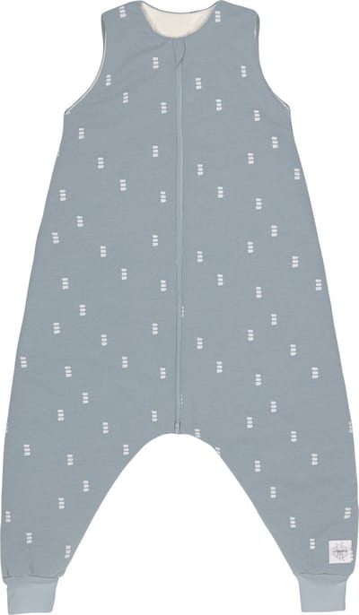 LÄSSIG babyslaapzak jumper 4 seizoenen Blocks light blue, 80 cm, 1-2 jaar