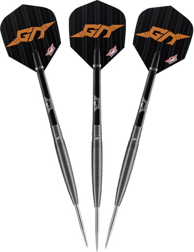 Bull's - Geert Nentjes - Steeltip Dartpijlen - Black - 90% Tungsten - 23 gram
