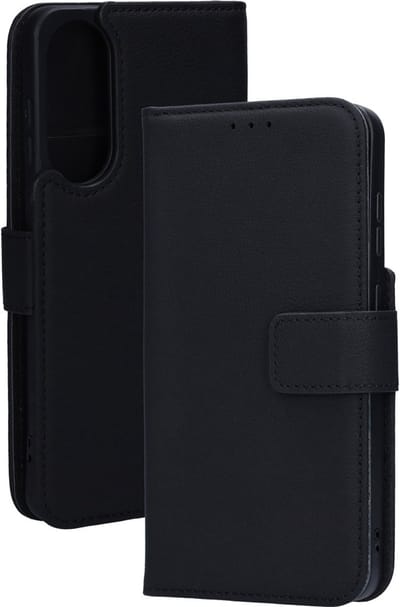 Mobiparts Leather Wallet Case geschikt voor Samsung Galaxy S25 Edge - Zwart