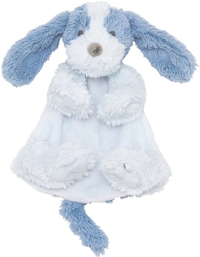 Happy Horse Hond Driver Knuffeldoek - Blauw - Baby cadeau