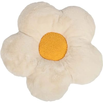 Coockoo kussen LAZY DAISY voor katten 50x50x8cm beige/geel