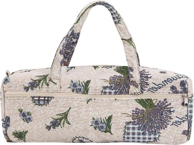 Duurzame Opbergzak voor Breinaalden met Bloemenpatroon - Multifunctionele Organizer voor Make-up en Reizen, Ideaal voor Slaapkamer en Woonkamer