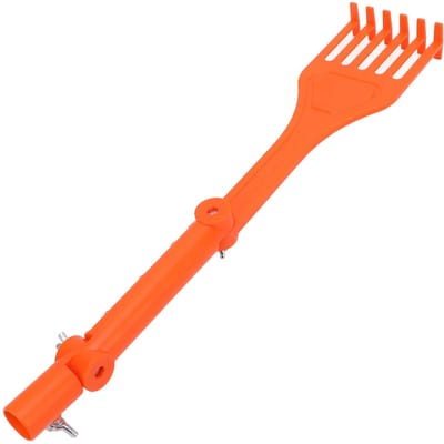 Outil de nettoyage de gouttières multifonctionnel ABS poignée rotative râteau pour toit zones difficiles d'accès feuilles