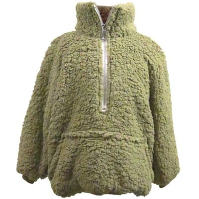 Unique Living hoodie willow kids tea green -43x47cm