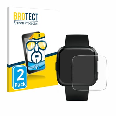 BROTECT - Screenprotector voor Fitbit Versa / Lite / Special Edition - Folie Beschermfolie transparant 2 Stuks