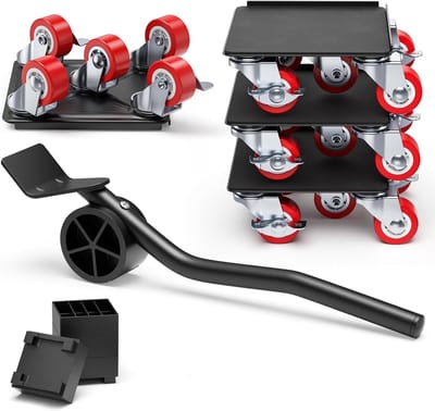Meubelrollers - Meubelhondjes Verhuis - Zware Meubels Verplaatsen - 5 Universele Wielen - 1000KG Capaciteit - Blauw