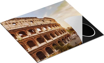 Chefcare Inductie Beschermer Colosseum bij Zonsondergang in Italïe - 60x50 cm - Afdekplaat Inductie - Kookplaat Beschermer - Inductie Mat