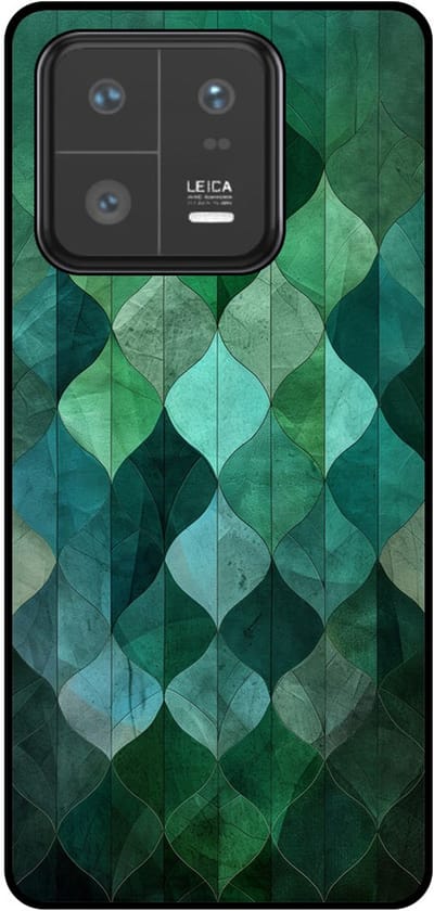 Smartphonica Telefoonhoesje Geschikt voor Xiaomi 13 Pro met groene bladeren opdruk - TPU backcover case green leafs design geschikt voor Xiaomi 13 Pro
