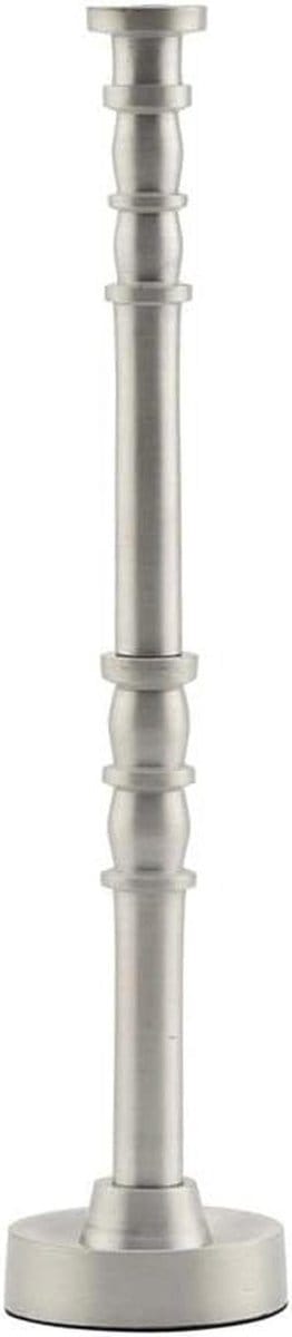 Kaarsenstandaard - Kandelaar Kaarshouder - Sfeerverlichting Creëren - Subtiele Elegantie - h: 28 cm - Zilver geoxideerd