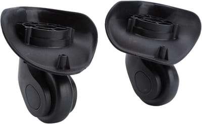2 Stuks Zwenkwielen Universeel Robuust PVC Draaibaar voor Bureaustoel of Reistas