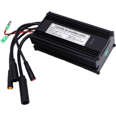 36V 48V 52V Motorcontroller 9 Buizen 500W 750W Sinusgolfcontroller met Waterdichte Connector voor Elektrische Fiets black