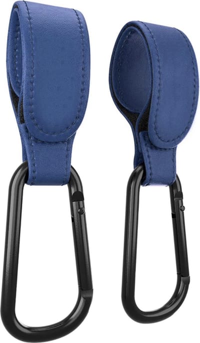 Knaak Kinderwagen Tassenhaakjes - Haakjes voor tassen - Set van 2 - Blauw
