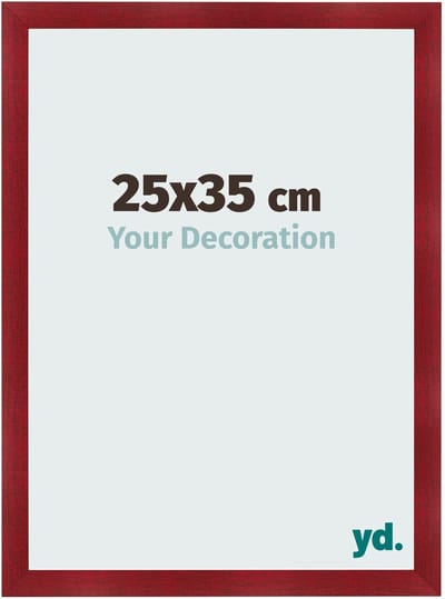 Your Decoration - Fotolijst 25x35 cm - MDF - Wijnrood Geveegd - Pisa