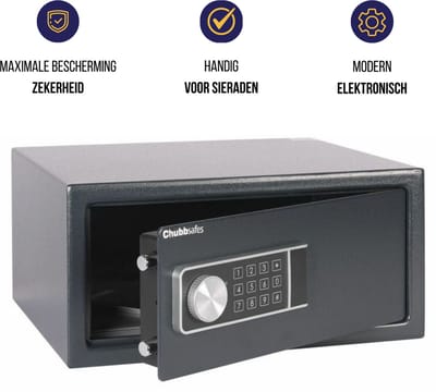 Lips Elektronische Kluis - Chubbsafes Air 25EL - Laptopkluis - 200 x 430 x 350 mm - Antraciet