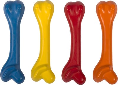 Duvoplus - Speelgoed Voor Dieren - Hond - Dogtoy Rubber Hondenbeen Bailey Mix 20cm Gemengde Kleuren - 1st