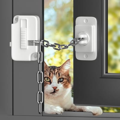 Raamsloten - kinderveiligheidssloten met raambegrenzer, geschikt voor raamkozijnen, zelfklevende sloten voor kinderen en huisdieren, verstelbare raamsloten, boren niet nodig, geschikt voor metalen, houten en schuiframen.