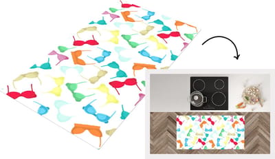 Keukenloper - Loper keuken - Bh - Regenboog - Vrouwen - Patroon - 120x60 cm - Keukenloper vinyl