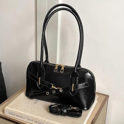 High-end Niche Tas Herfst en Winter Nieuwe Koreaanse Stijl Modieuze Schelptas Retro Handgedragen One-shoulder Schuin Overdwars Vrouwentas gray