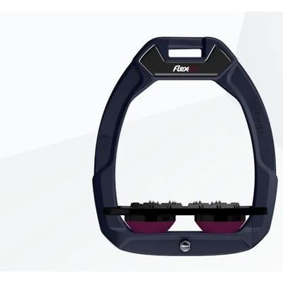 Veiligheidselementen voor paardrijden Plat Ultra Grip Blauw/Zwart/Pruim Flex-On Safe-On