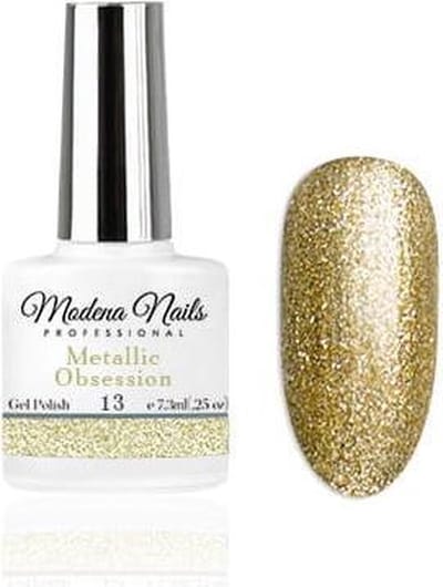 Modena Nails Gellak Metallic Obsession - 13 - 7,3ml. - Glitter - Glitters - Gel nagellak - Gel nagellak