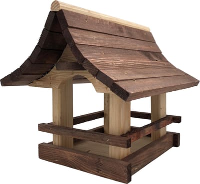 GARDEN SPIRIT Luxe Vogelvoederhuisje - Vogelhuisje tuinvogels - FSC hout 28x25x25 cm