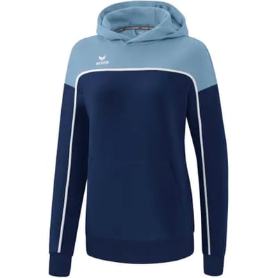 Erima Change Sweatshirt Met Capuchon Dames - Wit / Faded Denim / New Navy | Maat: 34