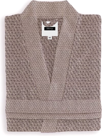 iSleep Badjas Grant - 100% Katoen - Unisex - Maat M - Shady Pink