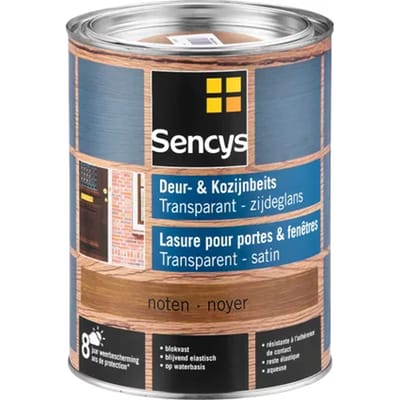 Sencys Beits Ramen En Deuren Semi-transparant Zijdeglans Walnoot 2,5l