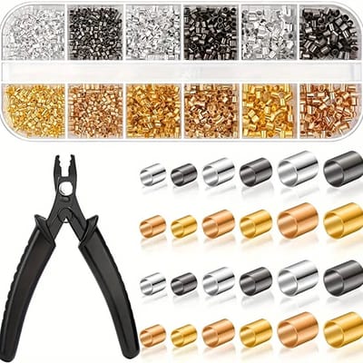 1 Set Van Gouden Zilveren Krimpkralen Draad Bescherming Kreeft Gesp Springring En Buigende Neustang Voor Doe-het-zelf Sieraden Maken Benodigdheden Kit
