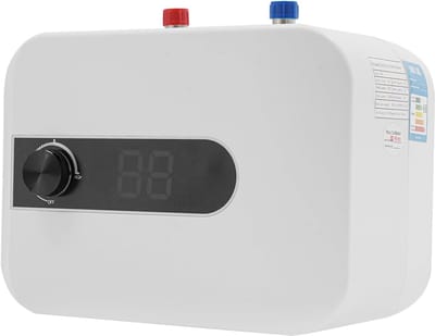 Kleine boiler - Warmwaterapparaat - Direct warm water - Compact ontwerp - 6 liter - Wit