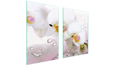 TMK ArtDeko Serie - Snijplank - 65x52 cm - Orchidea - Glas