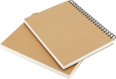 6 stuks A4-spiraal schetsboek met 60 vel/120 pagina's, 160 gsm tekenblok voor landschapskunstenaars en creatieve projecten