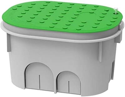 Drain Box - Water Opslag - Irrigatie Systemen - Gemaakt in Italië - 15x20 cm - Groen