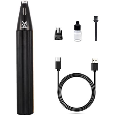Aluminiumlegering Huisdier Haartrimmer Oplaadbare Huisdier Voet Haartrimmer Voor Hond/Katten Verzorging Elektrische Haartrimmer zwart